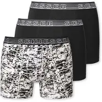 Schiesser Onderbroek zwart / wit