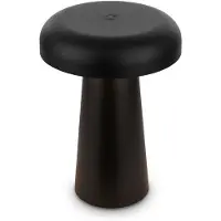 Briloner Cloud - Oplaadbare tafellamp - Dimbaar - Touchfunctie - Warmwitte lichtkleur - IP44 spatwaterdicht - Accu en lichtbron verwisselbaar - Ø12 x 17 cm - Zwart