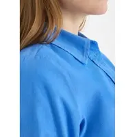 Cecil Dames Overhemdblouse in effen kleur - Blauw - XXL