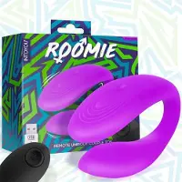 Intoyou - Roomie Couples Vibrator Purpleunibody Liquid Silicone With Remote Control Usb