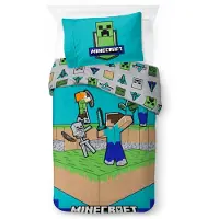 BrandMac Minecraft The Fight Is On 140 X 200 Cm (1029658) Beddengoedset