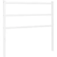 vidaXL Vervangend hoofdbord 100 cm metaal wit