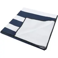 Regatta Gestreepte microvezel strandhanddoek (Wit/Zwaar)