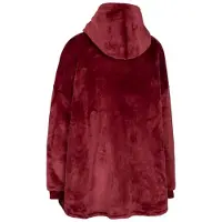 Trespass Uniseks Volwassen Knusse Oversized Hoodie Deken (Donkere kers)