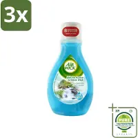 Air Wick 3 x – Luchtverfrisser – Actieve Wiek Fresh Water – 375 ml - Grootverpakking - Luchtverfrisser - Frisse Geur - Actieve Wiek - Watergeur - Geurneutralisatie