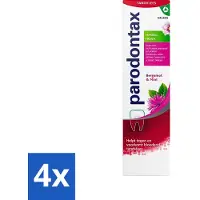 Parodontax 4 x - Tandpasta - Herbal Fresh - Bergamot & Mint - 75 ml - Tandpasta Bergamot Mint - Gezond Tandvlees - Bloedend Tandvlees - Tandplak Verwijderen - Fluoride