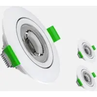 Braytron LED inbouwlamp - 6W - Aanpasbare Kleur CCT - 500 Lumen -DIMBAAR - Rond - Mat Wit - Buiten Diameter 85 mm - Set van 3 inbouwlamp - IP20