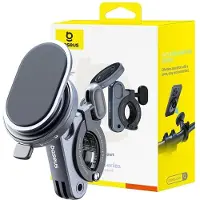 Baseus PrimeTrip 2-in-1 Telefoonhouder fiets/motor/scooter - Ring Stand - Magnetisch - Universeel - Cosmic Black