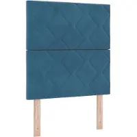 vidaXL LED Hoofdbord Donkerblauw 80 cm Fluweel