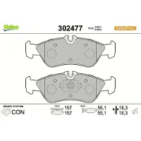 Valeo 302477 Remblokken