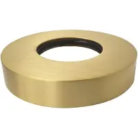 Wiesbaden UniMatch sifon rozet 32 mm x 65 mm geborsteld messing