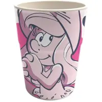 De Smurfen Smurfen beker - Smurfin roze - herbruikbaar - Kinderbeker - 250 ML