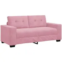 vidaXL loveseat bank roze 180x77x82 cm fluweel