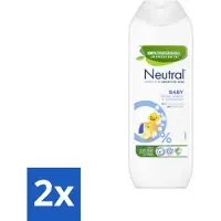 Neutral 2 x Baby Shampoo Parfumvrij 250 ml - Babywas - Babyshampoo - Zachte Babyhuid - Zeepvrije Shampoo - 0% Parfum