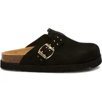 Scholl Klomp Women Benny Suede Black-Schoenmaat 36