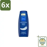 Nivea – Douchegel – Creme Care – 650 ml - Voordeelverpakking - 6 stuks - Amandelolie - Druivenpitolie