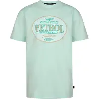 Petrol Industries - Jongens Jersey T-shirt met print Nopal - Groen - Maat 128