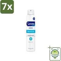Sanex 7 x Dermo - Deodorant Spray - Hypoallergeen - Anti-Transpirant - 150 ml - Grootverpakking - Deodorant Spray - Antitranspirant - Hypoallergeen - - Gevoelige Huid