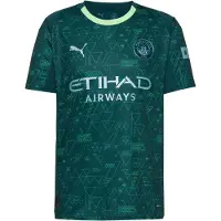 Puma Tricot 'MCFC 4th' lichtblauw / smaragd / appel / wit
