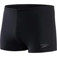 Speedo Endurance+ Aquashort Heren - Strakke Zwemshort Heren - Chloorbestendige Zwembroek Mannen - Kleurvaste Sportzwembroek Heren - Zwart - XXL