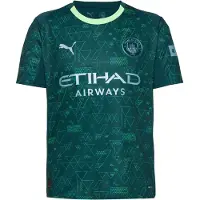 Puma Functioneel shirt 'Manchester City 25/26 Viertes' pastelblauw / lichtgroen / donkergroen