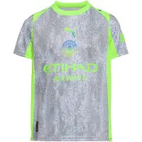 Puma Functioneel shirt 'Manchester City 25/26' blauw / grijs / lichtgrijs / appel