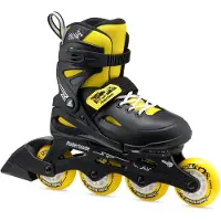 Rollerblade Rolschaatsen - Fury - Zwart/Geel - Skeelers - - 33/38 - Rolschaatsen