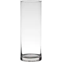 B-Living Cilindervaas Glas Ø9xH24cm Transparant transparant Glas Vaas