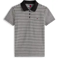 Tommy Hilfiger Shirt 'ESSENTIAL' zwart / wit