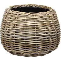Van der leeden Drypot tina rotan d45h34cm bruin