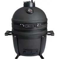 Urban Chef Kamado Barbecue Compact Deluxe Mat Zwart D 40 H 61 Cm