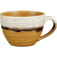 Mica Decorations Mok Ethan Wit / Bruin D 11,5 H 8 Cm