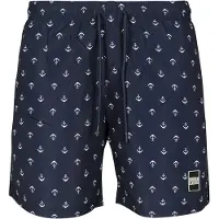 Urban Classics Zwemshorts marine / wit