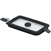 Rösle FLEXX 2GO vacuümdeksel, vierkant, met clips, 18,6 x 11,7 cm, 0,6 liter