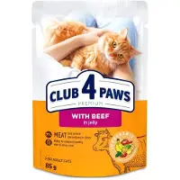 Club 4 paws premium adult pouch rund in gelei - 24x85 gr - Kattenvoer
