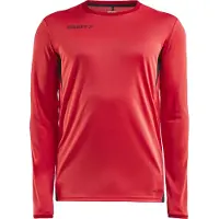 Craft Tennisshirt Men Pro Control Impact LS Tee M Bright Red Black-XXXL