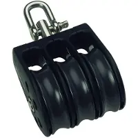 Barton Marine Triple Swivel Pulley 630kg 12 Mm Goud 58 x 139 mm