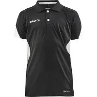 Craft Tennisshirt Kids Pro Control Impact Polo J Black White-Maat 146