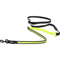 Flamingo Jogginglijn met heupriem Flitzy zwart/geel (105-175 cm / 70-160 cm) Per stuk