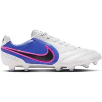Nike Tiempo Ligera Pro Gras Voetbalschoenen (FG) Wit Blauw Felroze