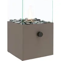Cosi Fires Cosiscoop Square gaslantaarn 20 x 20 x 32,5 cm - clay