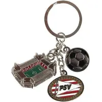Psv Sleutelhanger metaal bedeltjes - Sleutelhanger - Zwart