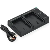 123accu Canon LP-E6 USB-C double slot oplader (8.4V, 0.7A, huismerk)