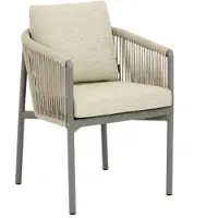 Apple Bee Tuinstoel Bora Bora Dining Armchair Taupe / Natural Oak