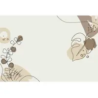 Living Walls Fotobehang DrawnLeaves2 DD120225 ARTist Beige Creme Bruin Vlies 270 x 400 cm (4 delen) Goedkoop fotobehang