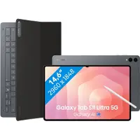 Samsung Galaxy Tab S11 Ultra 14,6 inch 1TB Wifi en 5G Grijs + Toetsenbord Hoes QWERTY