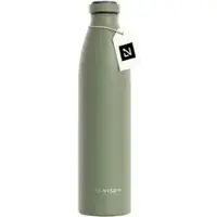 LARS NYSØM Ren Roestvrijstalen drinkfles 1000ml - BPA-vrije geïsoleerde waterfles - voorSport, Fiets, Volwassene, Kids (Sage Green)