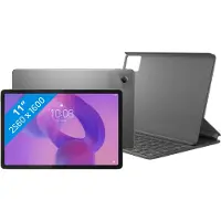 Lenovo Idea Tab 11 inch 128GB Wifi Grijs met Stylus + Toetsenbord Hoes QWERTY