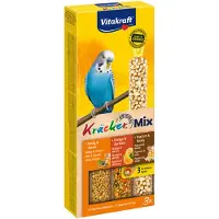 Vitakraft Kräcker Trio-Mix Parkiet - Honing, Sinaasappel & Popcorn