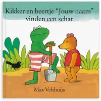 Boek met naam en foto - Kikker en beertje vinden een schat - Softcover